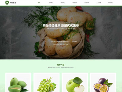 盘锦有机食品集团有限公司网站设计-案例