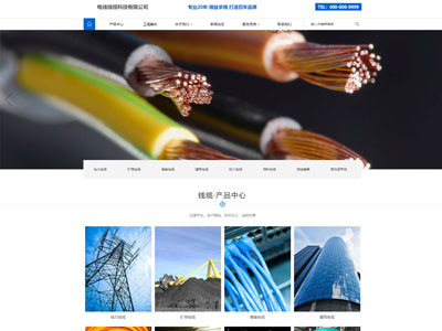 电线线缆企业网站定制网站设计
